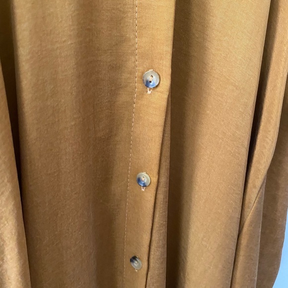 Zara Pleated Maxi Shirt Dress - Picture 4 of 12